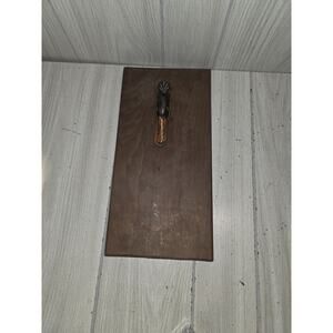 Antique 1920s Judd Cast Iron Duck Head Paper Holder Mounted On Wood Rare 5160